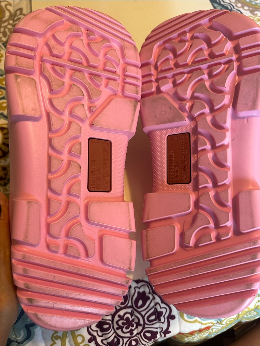 Birkenstock Fondant Pink Polyurethane Clogs Sz 40 L9 M7 - Picture 7 of 10